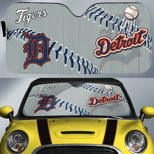 Detroit Tigers Car Sun Shade, Car Accessories