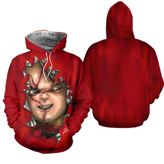 Halloween Horror Movie Chucky Funny 3D Print Fashion Tracksuits Crewneck Hoodie Joggers