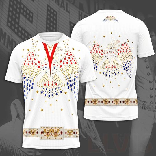 Discover Elvis King 3D T-Shirt, Elvis Presley Shirt, Rock And Roll Music Shirt