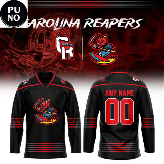 Discover Carolina Reapers Fayetteville Marksmen Pro Hockey 2026 Personalized Hockey Jersey