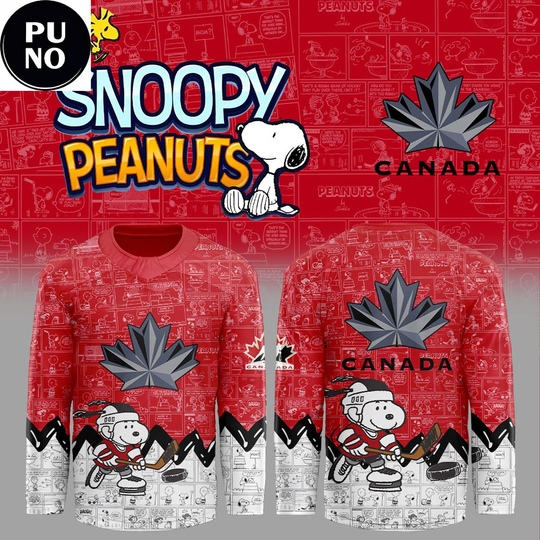 Discover Hockey Canada x Snoopy And Peanuts Night 2026 Hockey Jersey