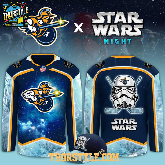 Discover Atlanta Gladiators Star Wars Night 2026 Stormtrooper Hockey Jersey