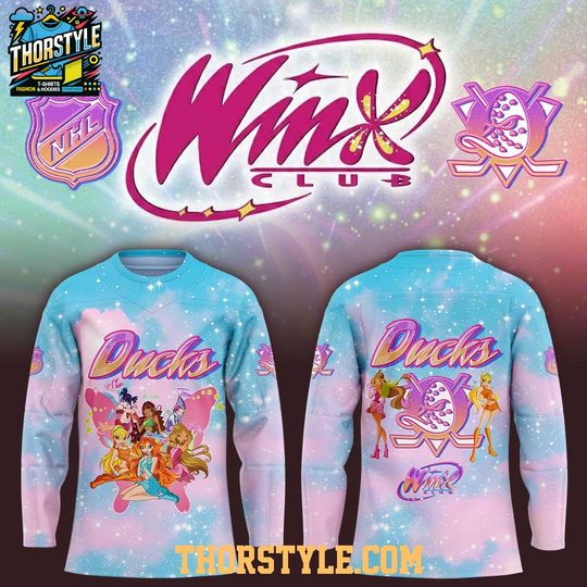 Discover Anaheim Ducks Winx Club The Magic Is Back 2026 Night Hockey Jersey
