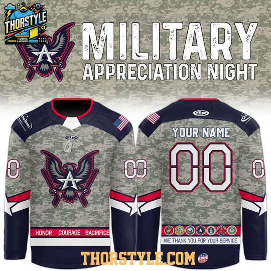 Discover Allen Americans Military Appreciation Night 2026 Personalized Hockey Jersey