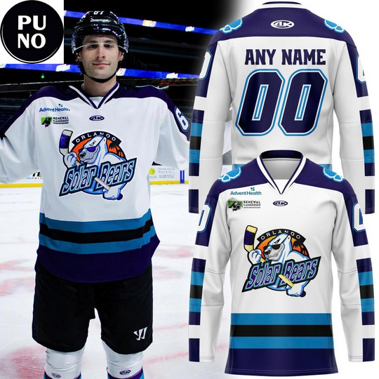 Discover Orlando Solar Bears Replica Throwback Night 2026 Personalized Hockey Jersey