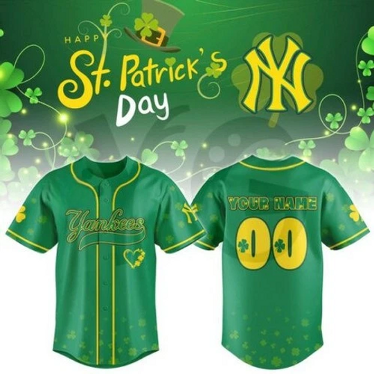 Discover Yanknees St. Patrick’s Day Limited Edition Baseball Jersey