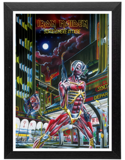 Iron Maiden Somewhere In Time Album Wall Art Vertical Poster