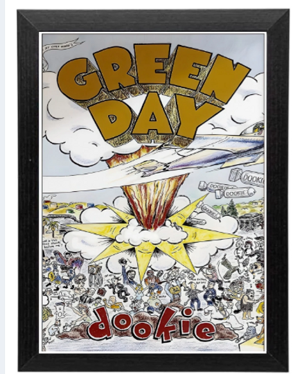 Green Day Dookie Album Wall Art Poster Vertical Premium Matte Poster