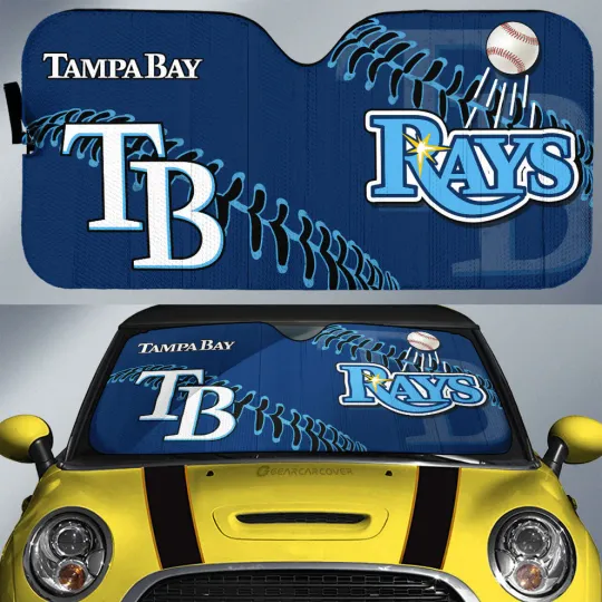 Tampa Bay Rays Car Sun Shade, Car Accessories