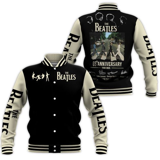 The Beatles 65th Anniversary Thank You Baseball Jacket