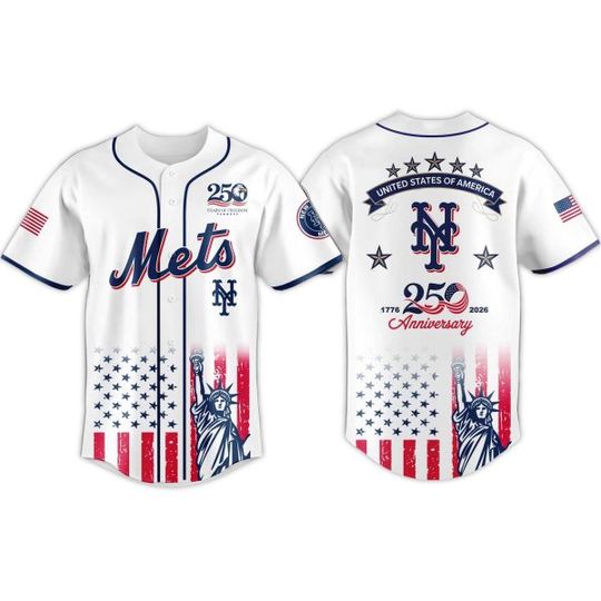 Discover 2026 Mets America’s 250th Anniversary Jersey