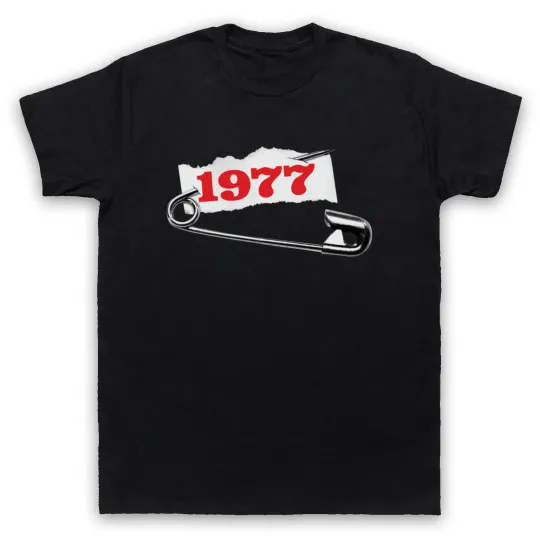 Discover Punk Pin 1977 Rock Music T-Shirt for Men & Women