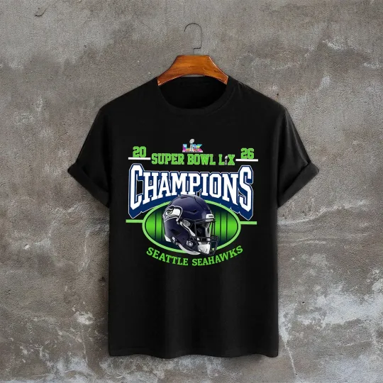 Discover Seattle Seahawks 2026 Super Bowl Champions T-Shirt