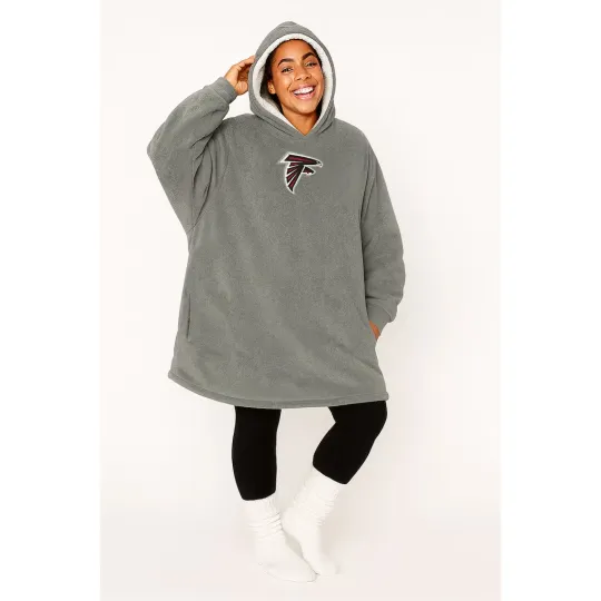 Discover Atlanta Falcons Big Logo Hoodie Blanket