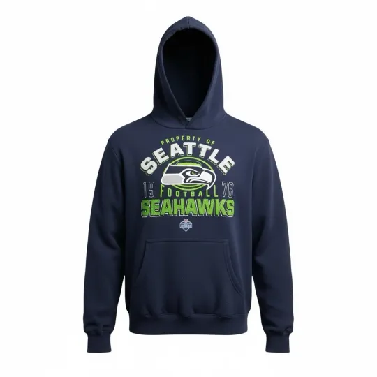 Seattle Seahawks Football Hoodie Pullover Navy Blue Men’s