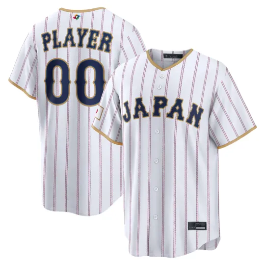 Discover Customized Men Japan White 2026 World Baseball Printed Jersey Fan Name Number