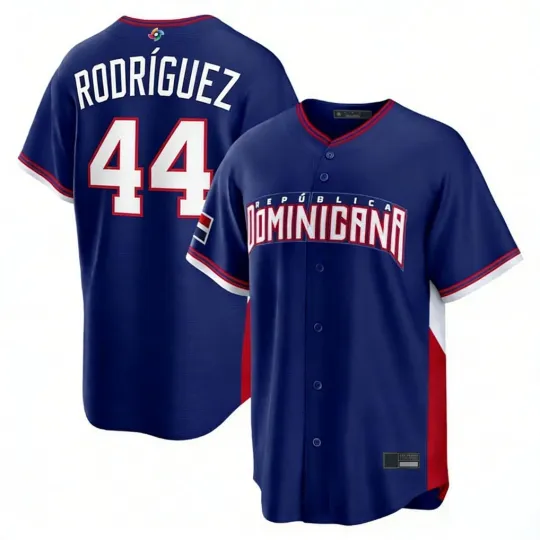 Discover Dominican Republic Julio Rodríguez Royal 2026 World Baseball Classic Jersey