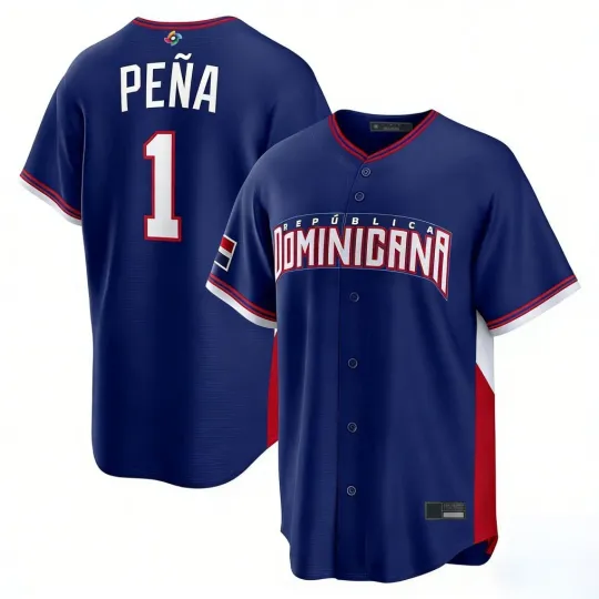 Discover Dominican Republic Jeremy Peña Royal 2026 World Baseball Classic Jersey