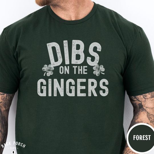 Discover St Patrick's Day Shirt for Men Dibs on the Ginger funny clover tee pub crawl outfit gift for him matching family group shirts bar hop