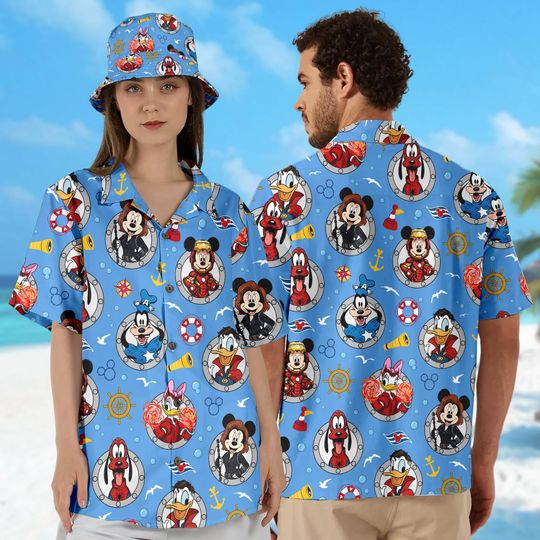 Discover Superhero Day At Sea Disney Cruise Squad Hawaiian Shirt, Mickey and Friends Cruise Hawaiian Shirt, Disney Superhero Cruise Trip Shirt