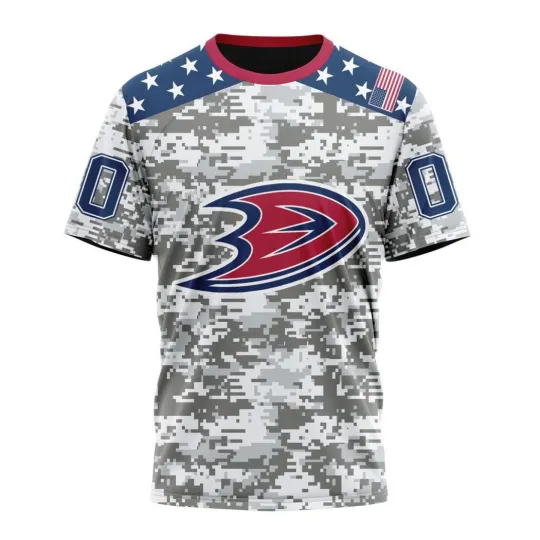 Discover Personalized Anaheim Duckss Special Camo Design For Veterans Day 3D  Fullsize