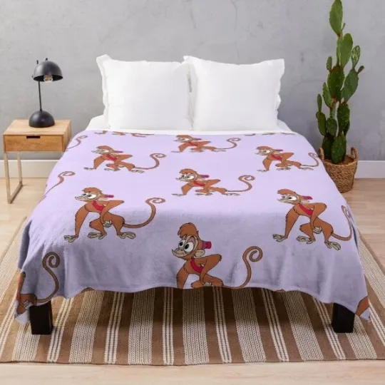 Discover Disney Cute Abu Aladin Fleece Blanket