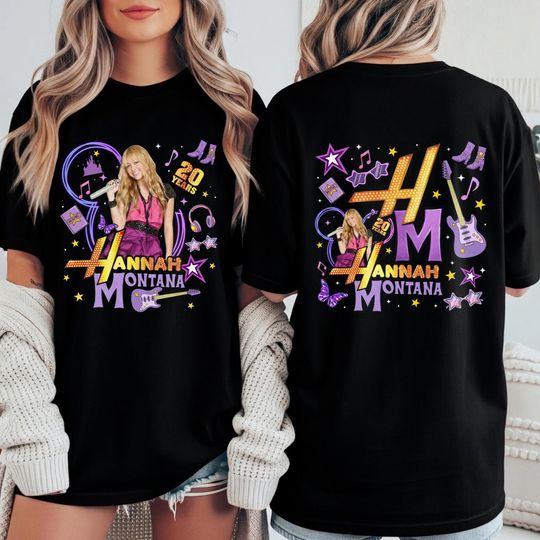 Discover Hannah Montana 20th Anniversary Retro Pop Star T-Shirt
