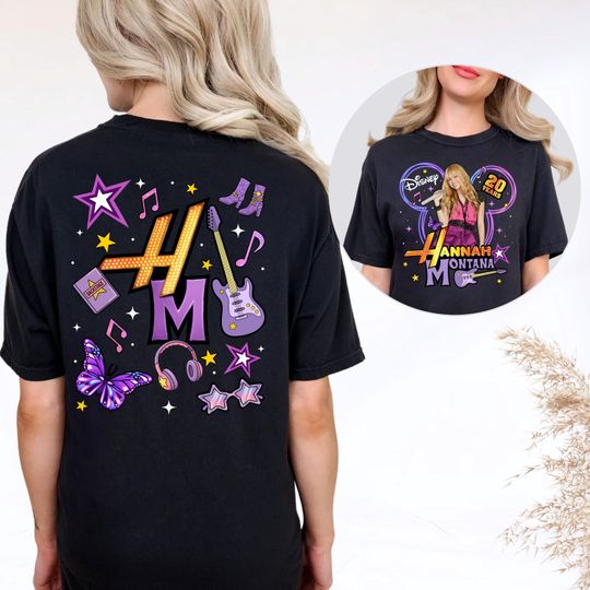 2 Side Coquette Disney Channel Hannah Montana Shirt, Disney Hannah Montana Music Tee, Girl Trip Outfit, The Other Side Top