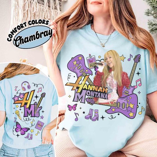 Discover 2-sided Coquette Disney Channel Hannah Montana shirt, Disney Hannah Montana Music Logo Tee, Girl Trip Outfit, The Other Side of Me, WDW Trip