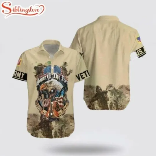 Army Veteran Hawaiian Shirt