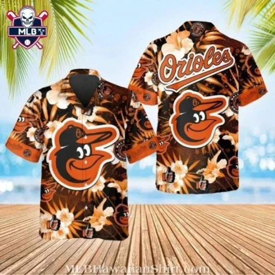 Discover Hibiscus Flower Baltimore Baseball Team Orioless Hawaiian Shirt – Blossom With T
