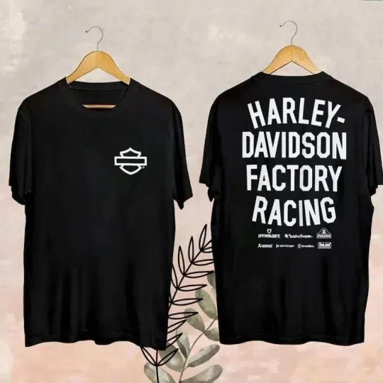 Haarleyy Davidson Factory Racing Double Sided T-Shirt