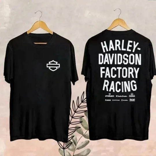 Haarleyy Davidson Factory Racing Double Sided T-Shirt