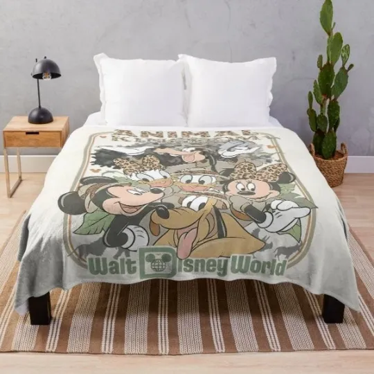 Discover Disney Safari Mode Friends Kingdom Family Fleece Blanket