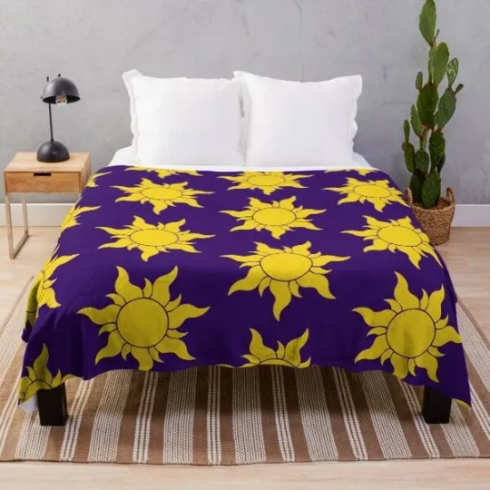 Discover Disney Yellow Sun Fleece Blanket