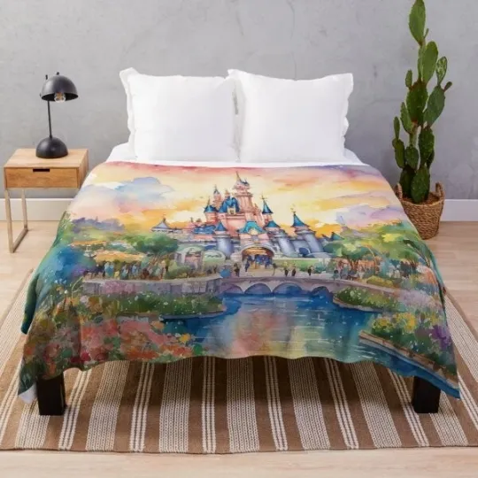 Discover Disney Mickey Happiest Place Family Fleece Blanket