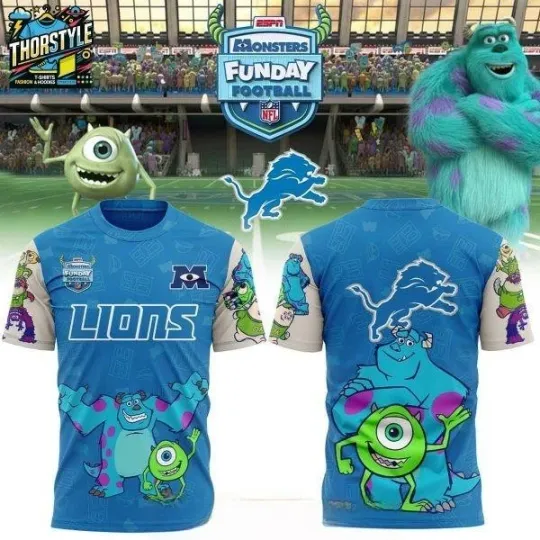 Discover Detroit Football Funny Monster Christmas Fan T-Shirt