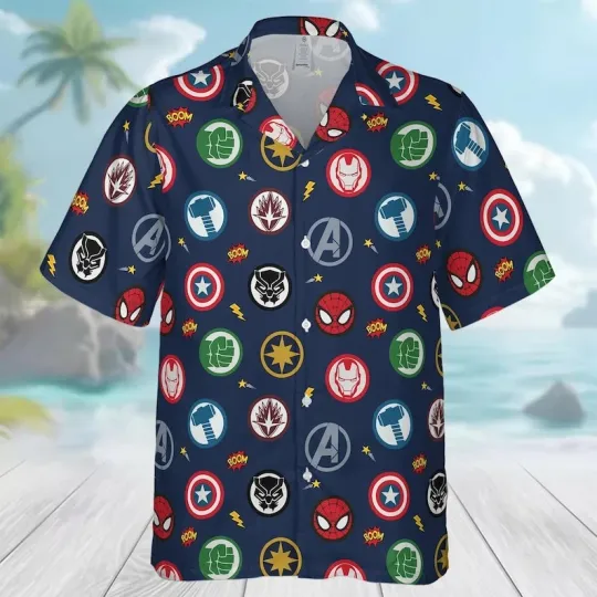 Discover Disney Marvel Universe Hawaiian Shirt, Marvel Movies Lover Gift