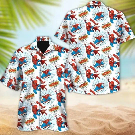Discover Disney Spiderman Hawaiian Shirt, Spider Man Superhero Button Up 2026