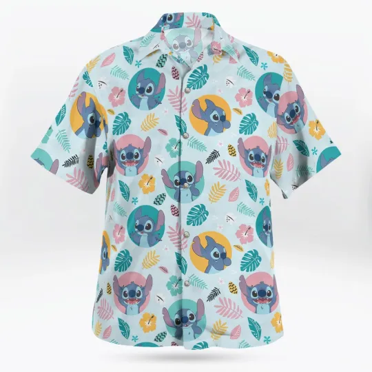 Discover Stitch Hawaiian Shirt – Cute Tropical Aloha Shirt with Stitch