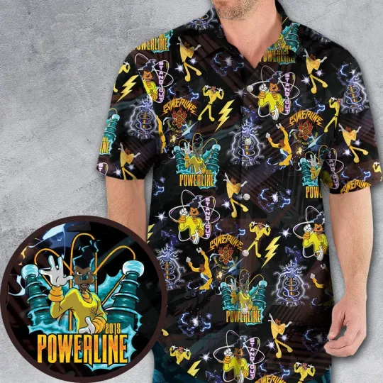 Discover Powerline Concert A Goofy Movie Hawaiian Shirt, Gift For Cartoon Lovers