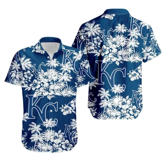 Discover Kansas City Baseball Team Royalss Hawaiian Button Down Shirt Unisex Adults S-5XL