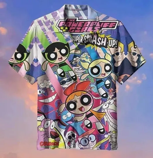 Powerpuff Girls Hawaiian Shirt Cartoon Movie Hawaiian Shirt