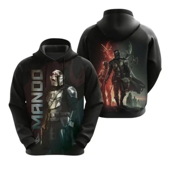 Discover Galaxy Space Bounty Hunter 3D Hoodie All Over Print Sci-Fi Fan Pullover