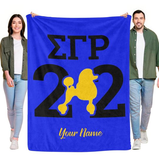 Personalized Sigma Gamma Rho Blanket | Custom Name |  Sorority Gifts