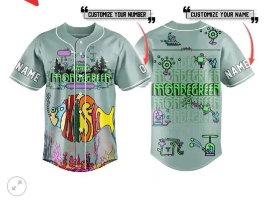 Discover Phish Mondegreen Song Fan Personalized 3D Baseball Jersey