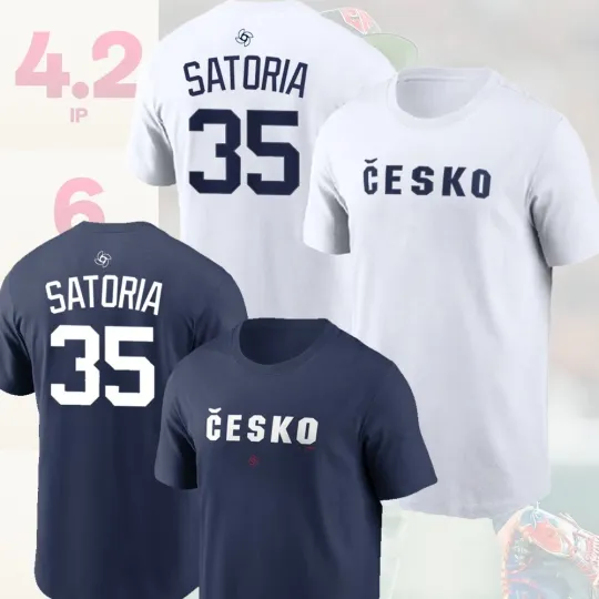 Discover 🔥 Ondrej Satoria #35 Czech Republic Team 2026 World Baseball Classic S-5XL Fans