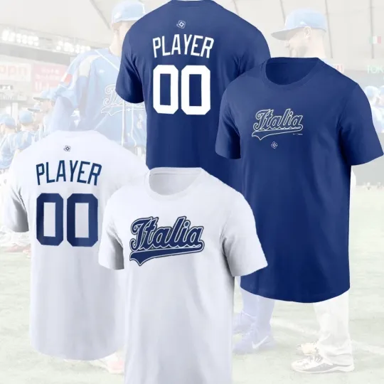 Discover HOT! Custom Italy Team 2026 World Baseball Classic Name & Number Full Size S-5Xl