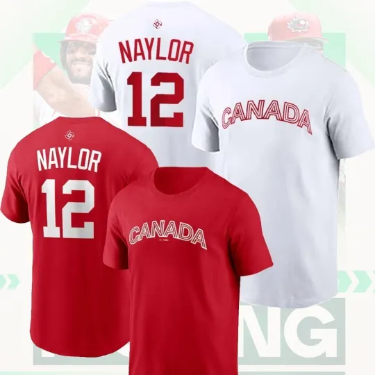 Discover 🔥 Josh Naylor #12 Canada Baseball Team 2026 World Baseball Classic Name Number