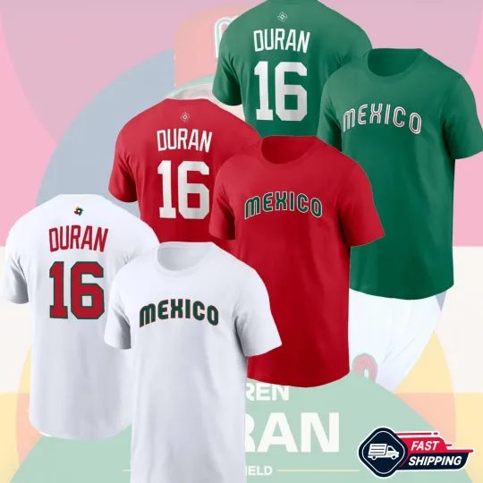 Discover US STOCK - Jarren Duran #16 Mexico Team 2026 World Baseball Classic T Shirt